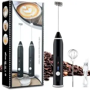 USB rechargeable handheld milk frother
